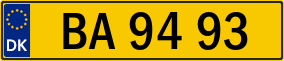 Trailer License Plate